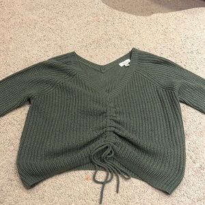 green long sleeve sweater, XL